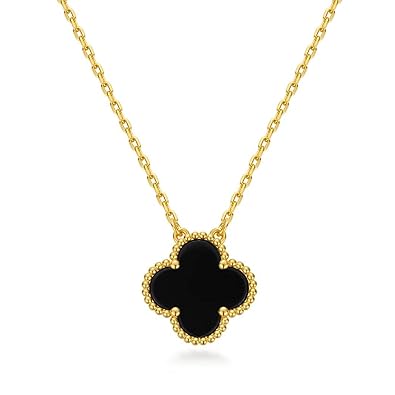 SEREVA Dainty Clover Pendant Necklace for Women | Tarnish-Free Fashion Jewelry Locket for Girls