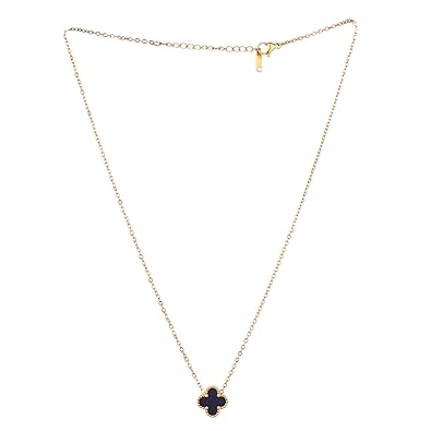 SEREVA Dainty Clover Pendant Necklace for Women | Tarnish-Free Fashion Jewelry Locket for Girls