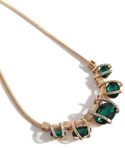 Bustiuse Fashion Latest Stylish Trendy Celebrity Inspired Designer Fancy Crystal Pendant Chain