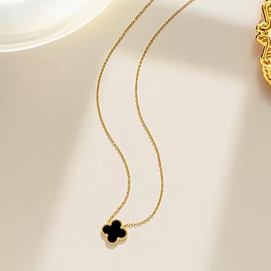 SEREVA Dainty Clover Pendant Necklace for Women | Tarnish-Free Fashion Jewelry Locket for Girls