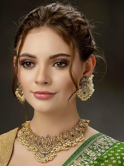 Sparkle Dusk Fashion Elegant Pearl Choker Traditional Jewelry Set for Women – Latest Stylish Design