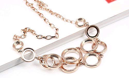 Hissani Jewellery Sets for Women – Crystal Studded Necklace Set with Bracelet and Earrings for Girls/Women