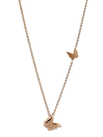 Yuvella Valentine Gift for Girls Pendant for Women and Girls | Rose Gold